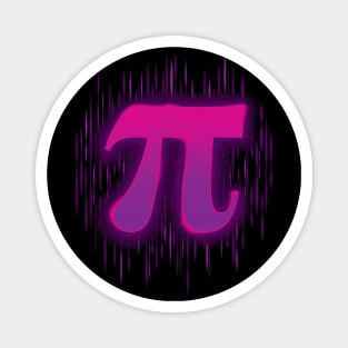 Greek Pi - Pinky Purple Magnet